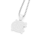 North Carolina Drip Stainless Steel Pendant with 24-inch chain
